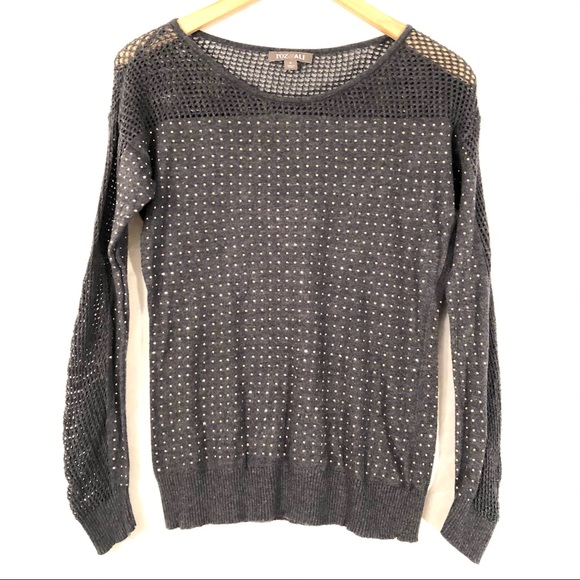 Roz & Ali Sweaters - 💙3/$25 ROZ & ALI Sparkly Sweater Rose Gold Studs- S